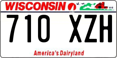 WI license plate 710XZH