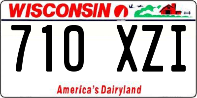 WI license plate 710XZI