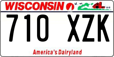 WI license plate 710XZK