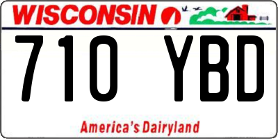 WI license plate 710YBD