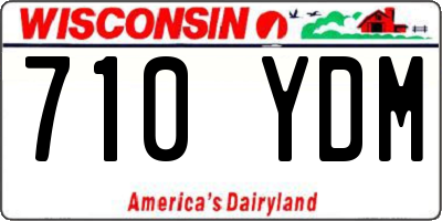 WI license plate 710YDM