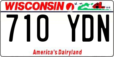 WI license plate 710YDN