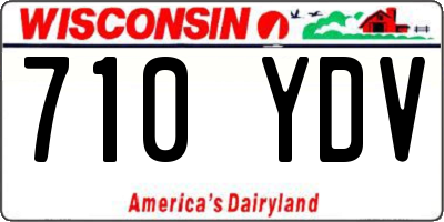 WI license plate 710YDV