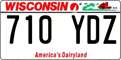 WI license plate 710YDZ