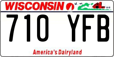 WI license plate 710YFB