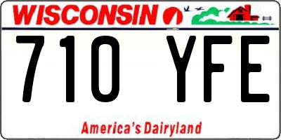WI license plate 710YFE