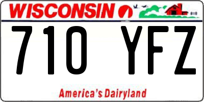 WI license plate 710YFZ