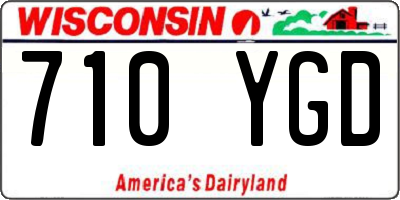 WI license plate 710YGD
