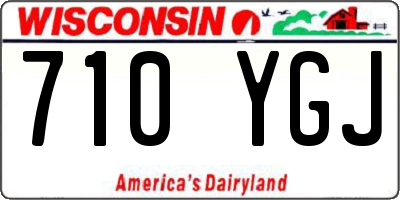 WI license plate 710YGJ