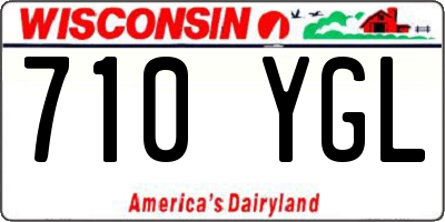 WI license plate 710YGL