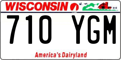 WI license plate 710YGM