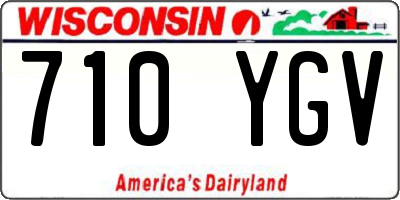 WI license plate 710YGV