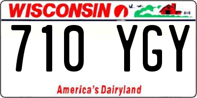 WI license plate 710YGY