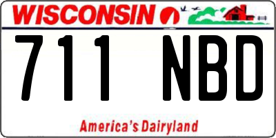 WI license plate 711NBD