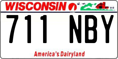 WI license plate 711NBY