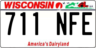 WI license plate 711NFE