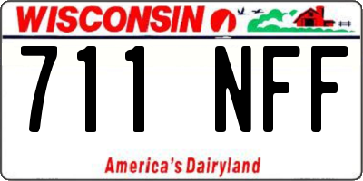 WI license plate 711NFF