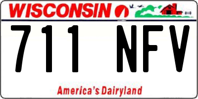 WI license plate 711NFV
