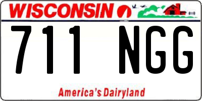 WI license plate 711NGG