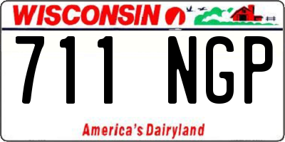 WI license plate 711NGP