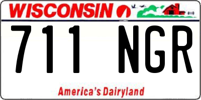 WI license plate 711NGR