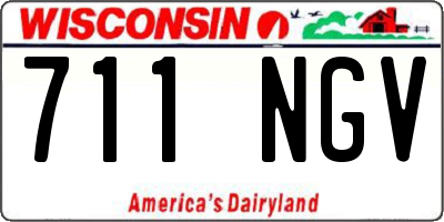 WI license plate 711NGV