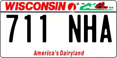 WI license plate 711NHA