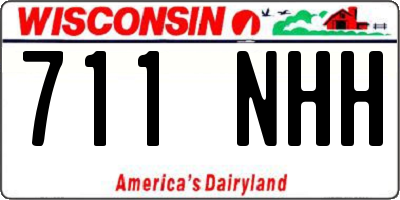 WI license plate 711NHH