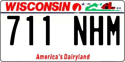 WI license plate 711NHM