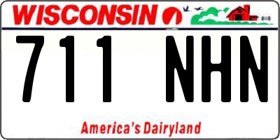 WI license plate 711NHN
