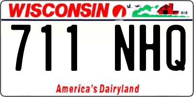WI license plate 711NHQ