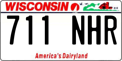 WI license plate 711NHR