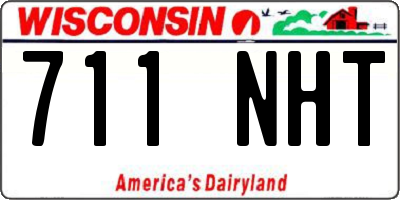 WI license plate 711NHT