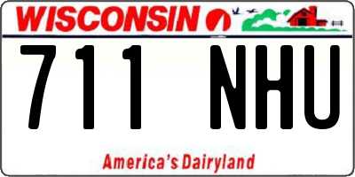 WI license plate 711NHU
