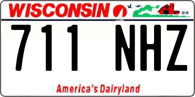 WI license plate 711NHZ