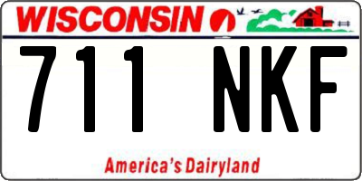 WI license plate 711NKF