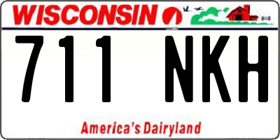 WI license plate 711NKH