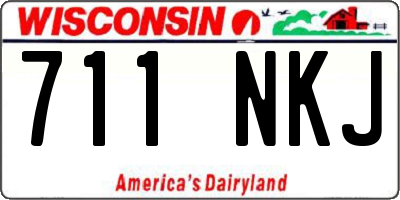 WI license plate 711NKJ