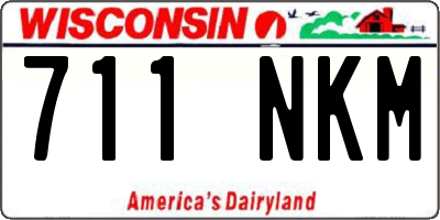 WI license plate 711NKM
