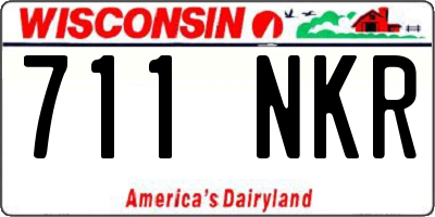 WI license plate 711NKR