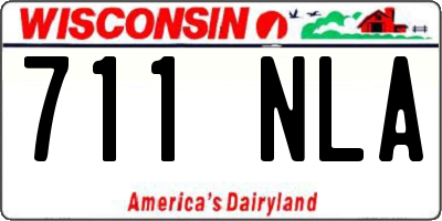 WI license plate 711NLA
