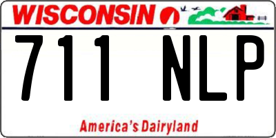 WI license plate 711NLP