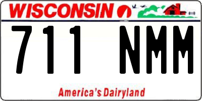 WI license plate 711NMM
