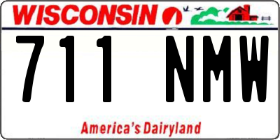 WI license plate 711NMW