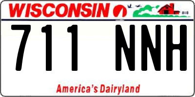 WI license plate 711NNH