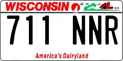WI license plate 711NNR