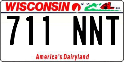 WI license plate 711NNT