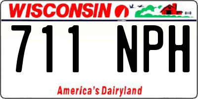 WI license plate 711NPH