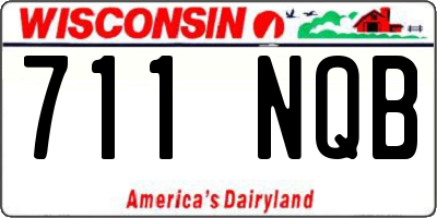 WI license plate 711NQB
