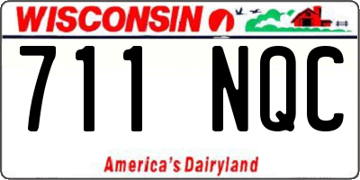 WI license plate 711NQC